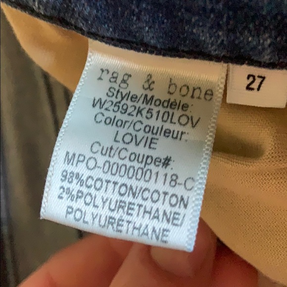 Rag & Bone Dre cropped distressed jeans size 27 - Picture 5 of 6